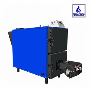 Комбинированный автоматический котел на отработке и дровах теплокасто TKS-КУ 350 кВт, для помещения в 3500 кв. м