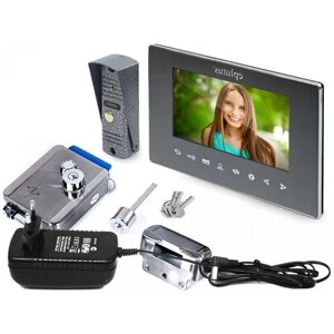 Комплект IP AHD Wi-Fi видеодомофон и электромеханический замок: EP-6814 LG (P32337AN) и Anxing Lock-AX091 - замок домофон