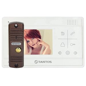Комплект видеодомофона TANTOS LILU kit коричневый