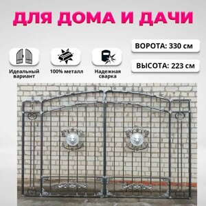 Кованые ворота для частного дома и дачи (от комплекта ворота h-17)