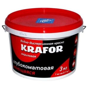 Krafor Интерьерная глубокоматовая глубокоматовая белый 3 кг