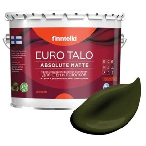 Краска акриловая finntella Euro Talo матовая kombu 2.7 л