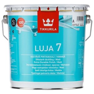 Краска акриловая Tikkurila Luja 7 матовая белый 2.7 л 3 кг
