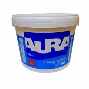 Краска AURA Nord для стен и потолков, моющаяся, белая, водоэмульсионная