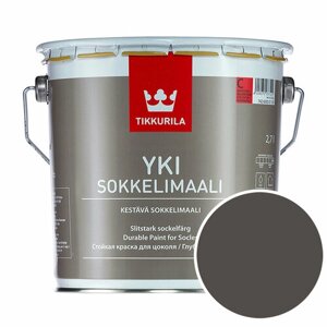 Краска для цоколя Tikkurila Yki Socle RAL 6014 (Желто-оливковый - Yellow olive) 2,7 л