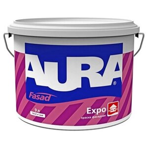 Краска фасадная в/д AURA Expo основа TR 9л, арт. 4607003915377