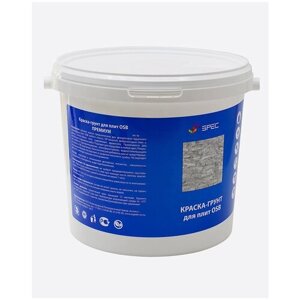 Краска-Грунт Премиум для OSB плит Акриловая SPEC/ ОСБ/ матовое покрытие/ 6 кг/ белый
