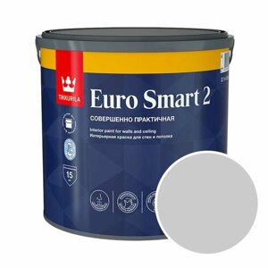 Краска интерьерная Tikkurila Euro Smart 2 RAL 7035 (Светло-серый - Light grey) 2,7 л