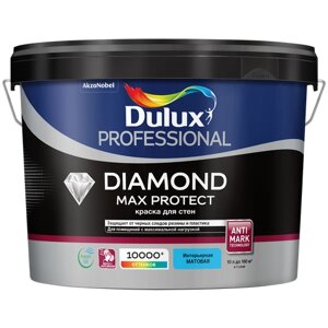 Краска водно-дисперсионная Dulux Diamond Max Protect матовая бесцветный 2.5 л