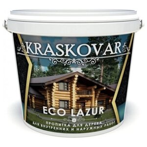 Kraskovar пропитка Eco Lazur, 0.9 л, рябина