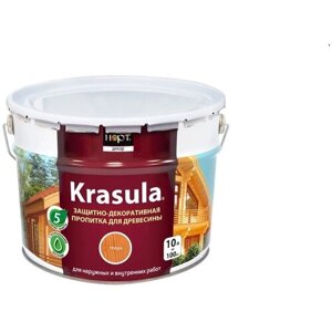 Krasula 10л груша, Защитно-декоративный состав для дерева и древесины Красула, пропитка, лазурь