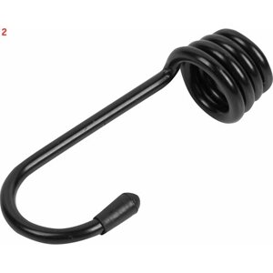 Крюк для эластичной веревки , 10 мм, металл, 2 шт. (2 шт.)