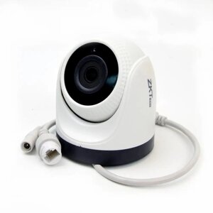 Купольная 2 МП IP-камера с фиксированным объективом 3,6 мм, ZKTeco, ИК30м, DWDR, 3D DNR, Poe