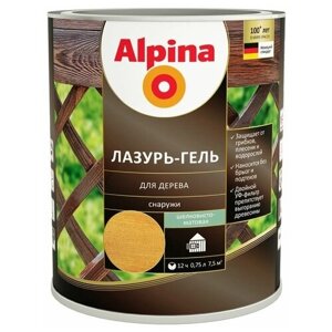 Лазурь-гель деревозащитная кедр 0,75 Л (1/6) ALPINA"