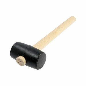 ЛОМ Киянка ЛОМ, деревянная рукоятка, черная резина, 50 мм, 250 г