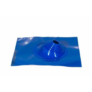 Манжета кровельная угловая "Мастер Флеш" PRO № 1 (75-200) для дымохода силикон синяя окрашенная (5005)