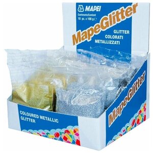 MAPEGLITTER . металлизированная добавка к эпоксидным затиркам, MAPEI, серебро