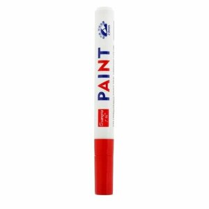 Маркер - карандаш, краска для шин водонепроницаемая на масляной основе, красный (комплект из 15 шт)