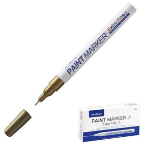Маркер-краска (лаковый) MunHwa Extra Fine Paint Marker, 1.0 мм, золотой