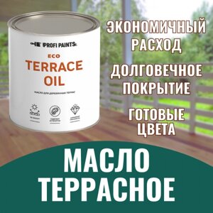 Масло для дерева износостойкое Profipaints ECO Terrace Oil 0.9 л , Белый дуб