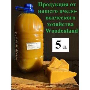 Масло для дерева Woodenland, 5 л. (масла растительные, воск пчелиный). Пропитка для дерева.