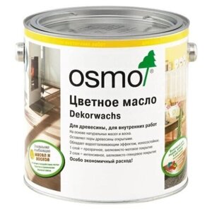 Масло OSMO Dekorwachs Transparente, 3118 серый гранит, 0.75 л, 1 шт.