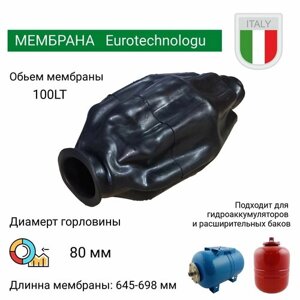 Мембрана для гидроаккумуляторов 100л, горловина 80 мм EPDM пищевая (9640) Eurotechnology Италия