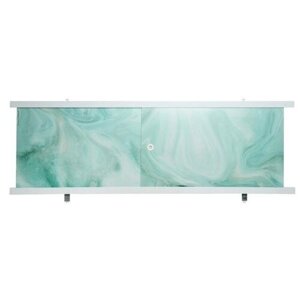 МетаКам Экран под ванну "Кварт Мрамор зеленый", 148 см