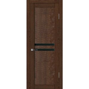 Межкомнатная дверь Агата 02-1 Коньячный Дуб 600мм, комплект