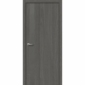 Межкомнатная дверь Casaporte толедо 03 ПВХ с зарезами 200х70 см, серый