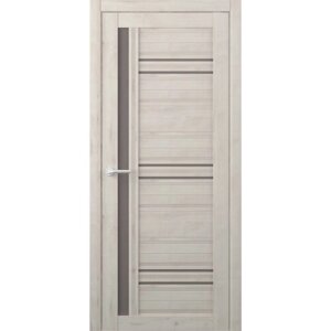 Межкомнатная дверь (дверное полотно) Albero Невада покрытие Soft Touch / ПО Soft Кремовый Бронза Мателюкс 80х200