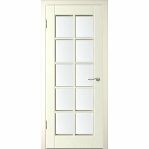 Межкомнатная дверь (дверное полотно) WanMark Скай-1 / ПО ваниль эмаль 80х200