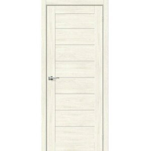 Межкомнатная дверь эко шпон bravo x Браво-22 остекленная Nordic Oak mr. wood