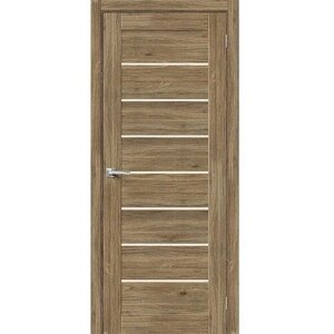 Межкомнатная дверь эко шпон bravo x Браво-22 остекленная Original Oak mr. wood