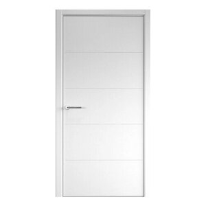 Межкомнатная дверь (комплект) Albero Геометрия-4 покрытие Эмаль / ПГ Белая 60х200