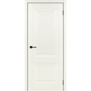 Межкомнатная дверь комплект "Соло" глухое полотно + погонаж, покрытие Эмалекс, толщина полотна 36 мм, размер 2000х600мм Цвет: Зефир