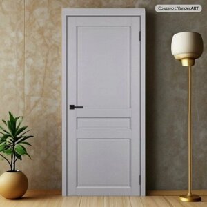 Межкомнатная дверь "М31" , комплект с погонажем, полотно глухое (ДГ), покрытие Винил, цвет серый матовый, толщина полотна 38 мм, 2000х700