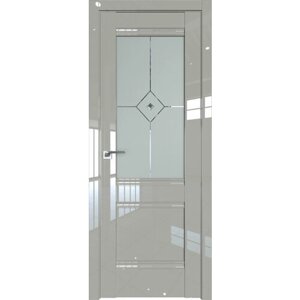 Межкомнатная дверь Profil Doors 2L стекло галька глянец