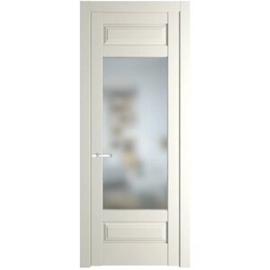 Межкомнатная дверь Profil Doors 4.3.3 PD со стеклом перламутр белый