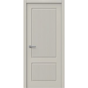 Межкомнатная дверь "Сити-2" , комплект с погонажем, полотно глухое (ДГ), покрытие Эмаль, цвет RAL 7044 (серый шелк), толщина полотна 38 мм, 2000х900
