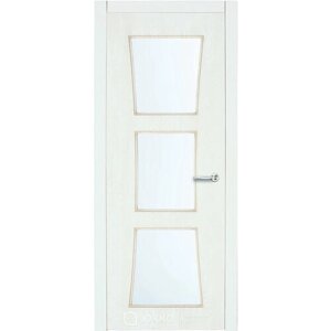 Межкомнатная дверь Юкка Квадро 12 со стеклом