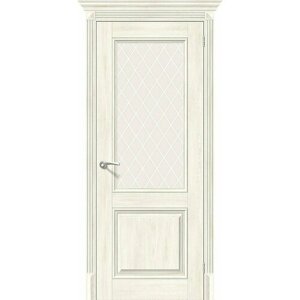 Межкомнатные двери Bravo Эко Шпон Classico Классико-33 Nordic Oak White Сrystal