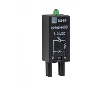 Модуль светодиодный 24 VDC для промежуточных реле RP EKF AVERES rp-led-24DC EKF