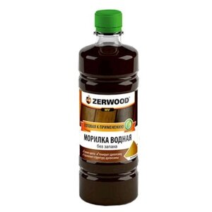 Морилка водная ZERWOOD эбеновое дерево 0,5л бутылка