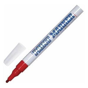MUNHWA Маркер-краска лаковый (paint marker) munhwa slim , 2 мм, красный, нитро-основа, алюминиевый корпус, spm-03, 12 шт.