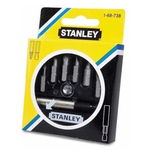 Набор бит STANLEY 1-68-738 , 7 предм., черный/серебристый