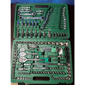 Набор инструментов для ремонта автомобиля и дома в чемодане с трещоткой (комплект ключей 150 предметов)