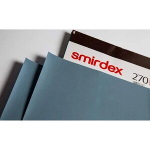 Набор водостойкой абразивной бумаги Smirdex 5 листов 230х270 мм. Р1200 / наждачная бумага /водостойкая шкурка шлифовальная страна производства-Греция