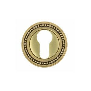 Накладка дверная под цилиндр Venezia CYL-1 D3 французское золото + коричневый