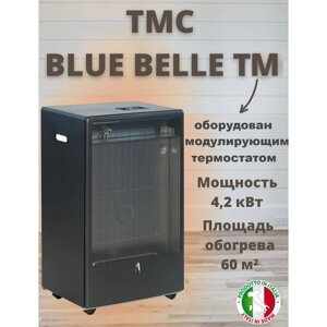 Обогреватель газовый камнного типа с модулирующим термостатом BLUE BELLE TM. Чёрный